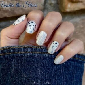 Color Street Under the Stars. A white glitter nail strip with stars. New w/tags
